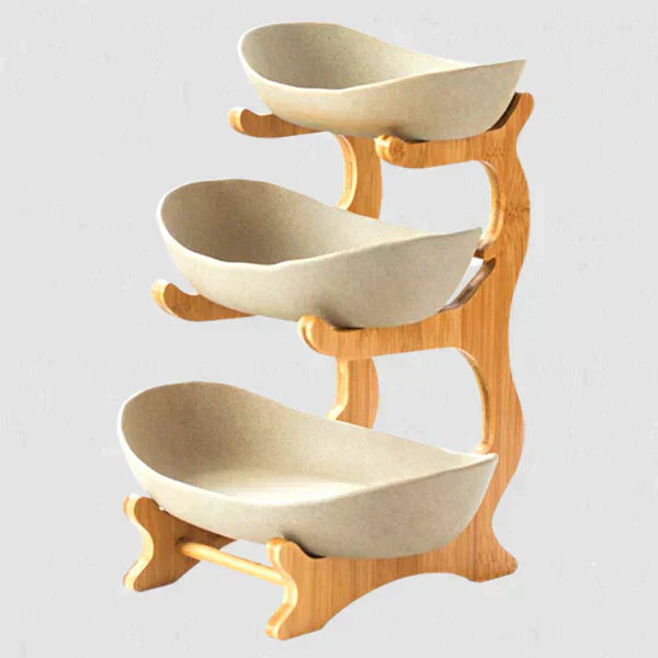 Norvo | FruitStack | Kreativ Fruktskål 3 Nivåer