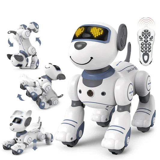 Norvo | Robot Electronics Hund, Stunt Hund, Talekommando, Programmerbar Berøringssans, Musikksang, Robot Hund for Barns Leker