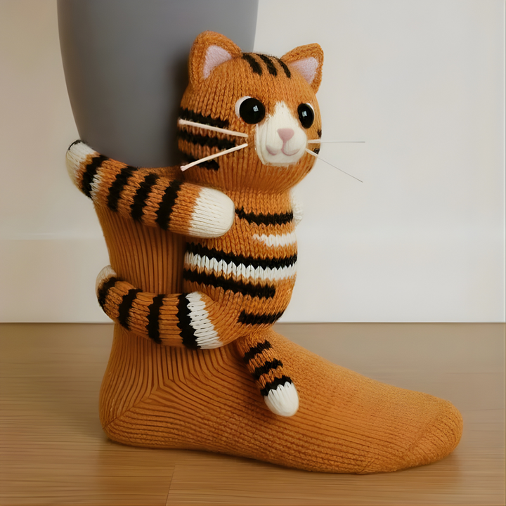 Norvo | Fuzzy Animal Plush Sokker Damer Herrer Koselig Non Slip Varm Vinter