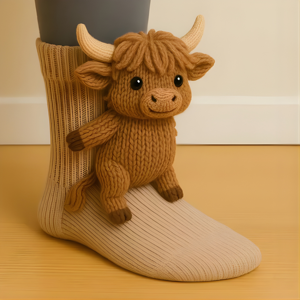 Norvo | Fuzzy Animal Plush Sokker Damer Herrer Koselig Non Slip Varm Vinter