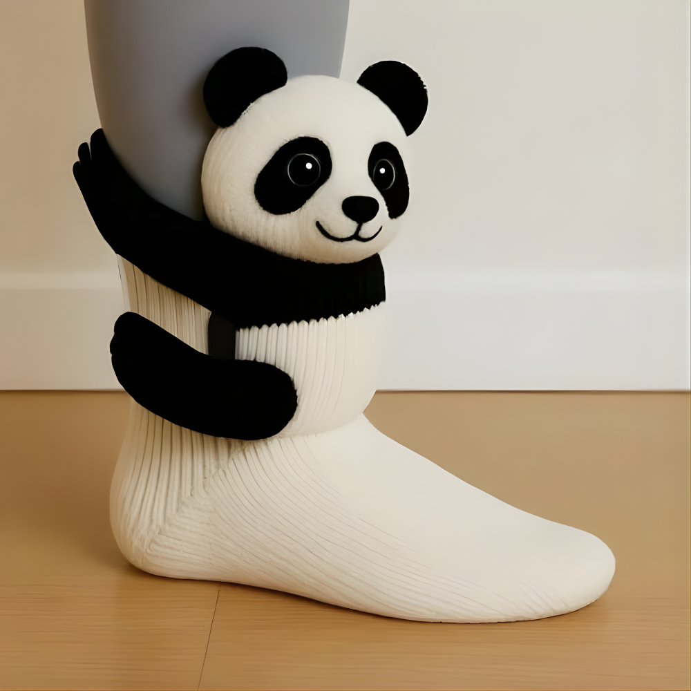 Norvo | Fuzzy Animal Plush Sokker Damer Herrer Koselig Non Slip Varm Vinter