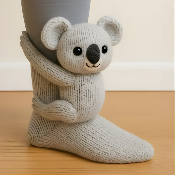 Norvo | Fuzzy Animal Plush Sokker Damer Herrer Koselig Non Slip Varm Vinter