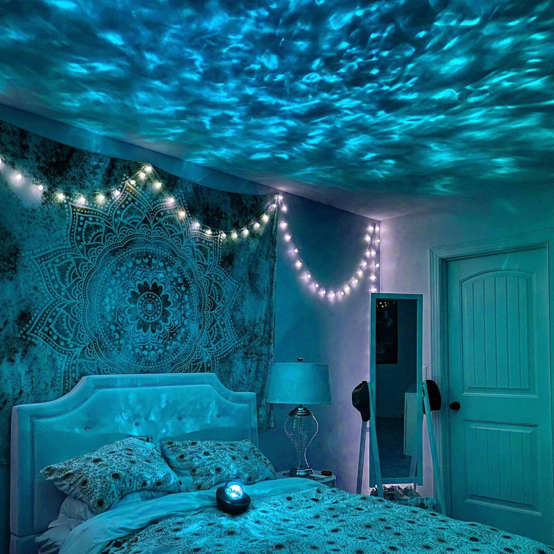 Norvo | Bærbar Galaxy-projektor med Bluetooth-høyttaler og fjernkontroll