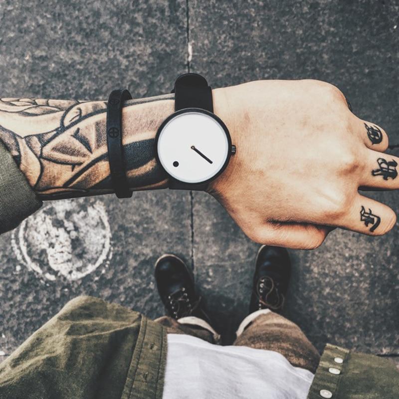 Norvo | IcoolGadgets Kvarts klokke menn Luksus Casual Svart Japan kvarts klokke Enkel Designer Moteklokke mann