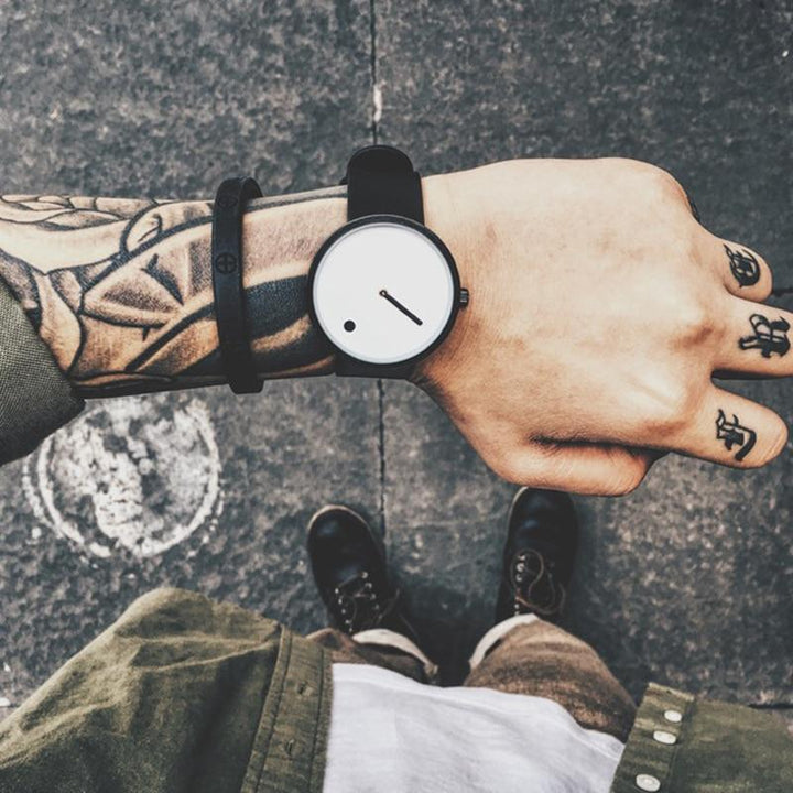 Norvo | IcoolGadgets Kvarts klokke menn Luksus Casual Svart Japan kvarts klokke Enkel Designer Moteklokke mann