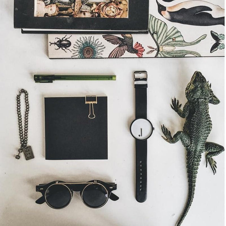 Norvo | IcoolGadgets Kvarts klokke menn Luksus Casual Svart Japan kvarts klokke Enkel Designer Moteklokke mann