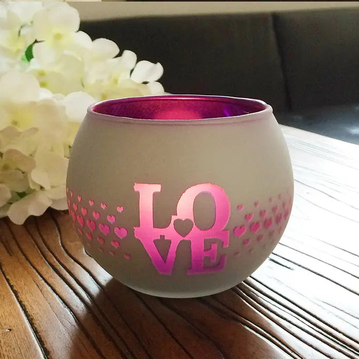 Norvo | Dekorativt Glass Lysestake for Varmt Lys