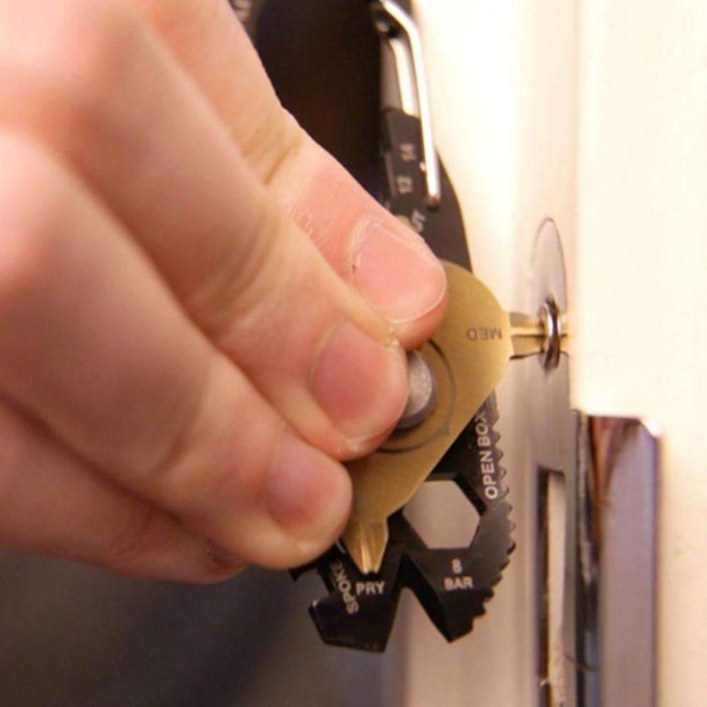 Norvo | 20 i 1 Nøkkelring - Kan Løse Alle Problemene Du Møter I Livet Eller Utendørs