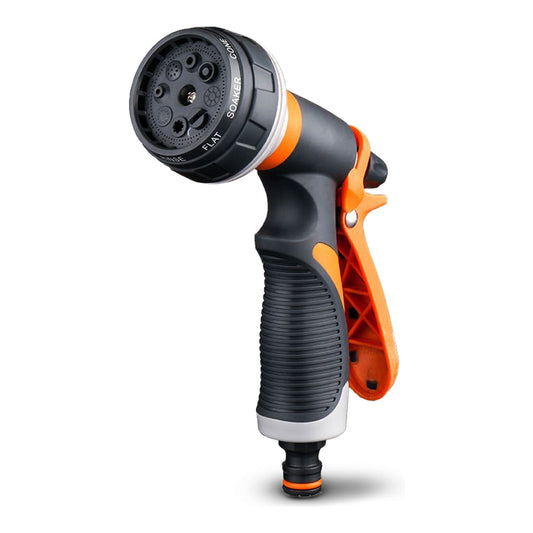 Sprøytepistol til hageslange med 8 stråler