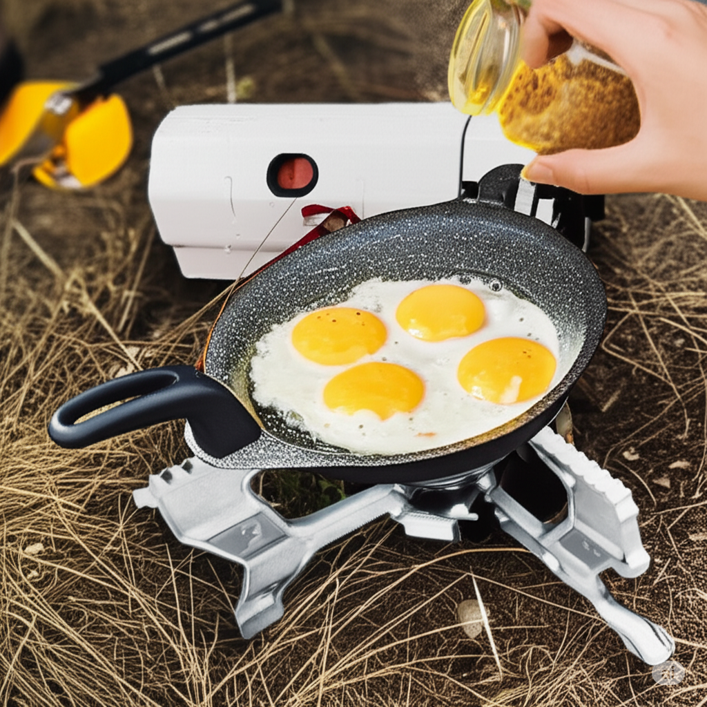 Norvo | Bærbar Sammenleggbar Camping Gasskomfyr for Utendørs Matlaging og Reise