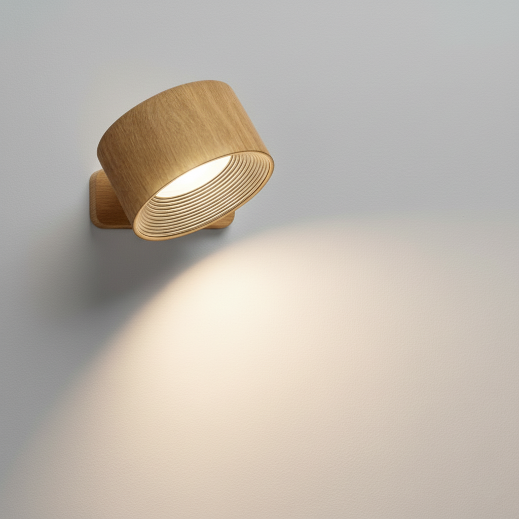 Trådløs Vegglampe – 360° Justerbar og Oppladbar LED-belysning (USB)