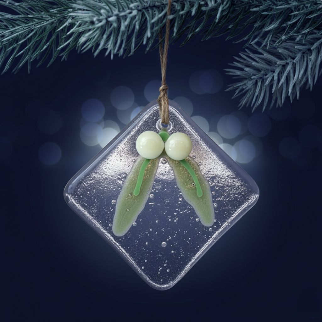 Norvo | Eksklusiv Juletrepynt i Smeltet Glass – Håndlaget Ornament