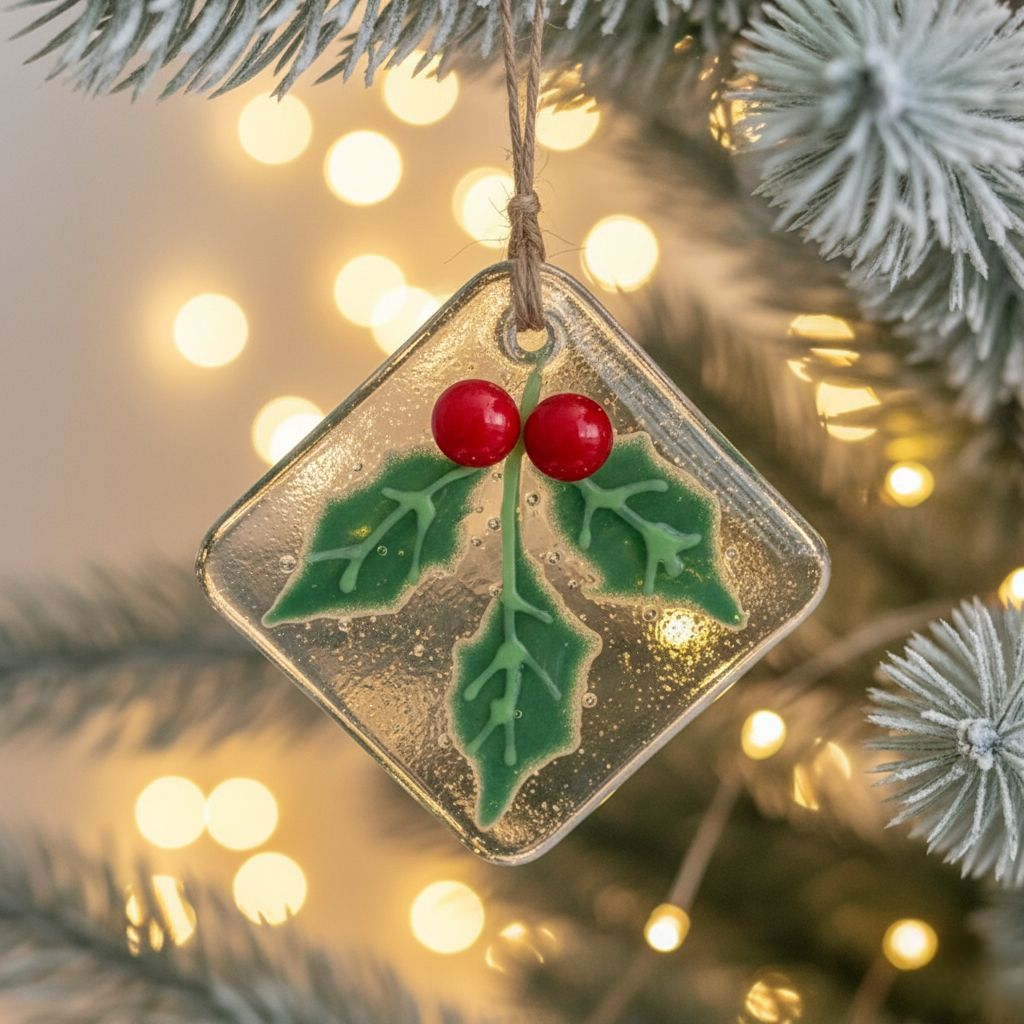 Norvo | Eksklusiv Juletrepynt i Smeltet Glass – Håndlaget Ornament