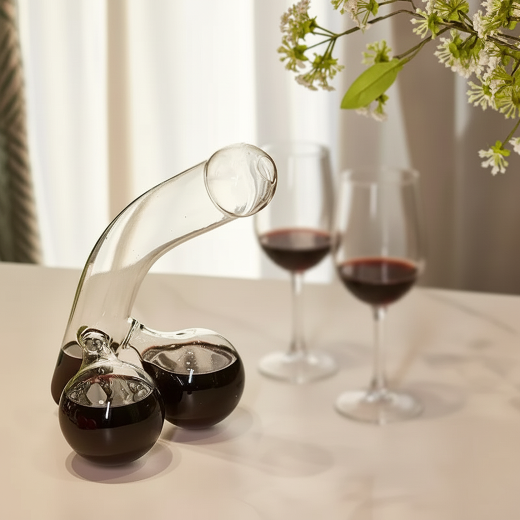 Norvo | Unik Blyfri Karaffel – Morsom Dekanter for Brennevin & Gave