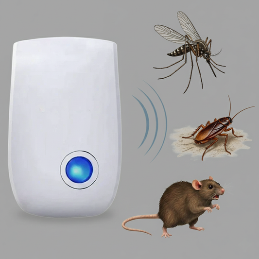 Norvo | Ultrasonisk Muserepeller – Luktfri Skadedyrkontroll Trygg for Barn & Kjæledyr