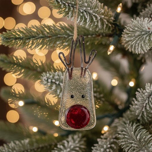 Norvo | Eksklusiv Juletrepynt i Smeltet Glass – Håndlaget Ornament