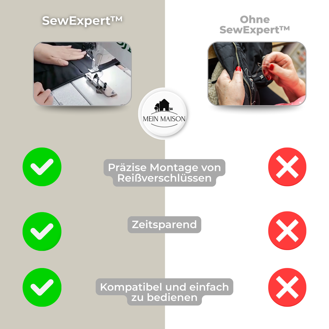 Norvo | SewExpert – Sy glidelåser raskt, nøyaktig og uten anstrengelse