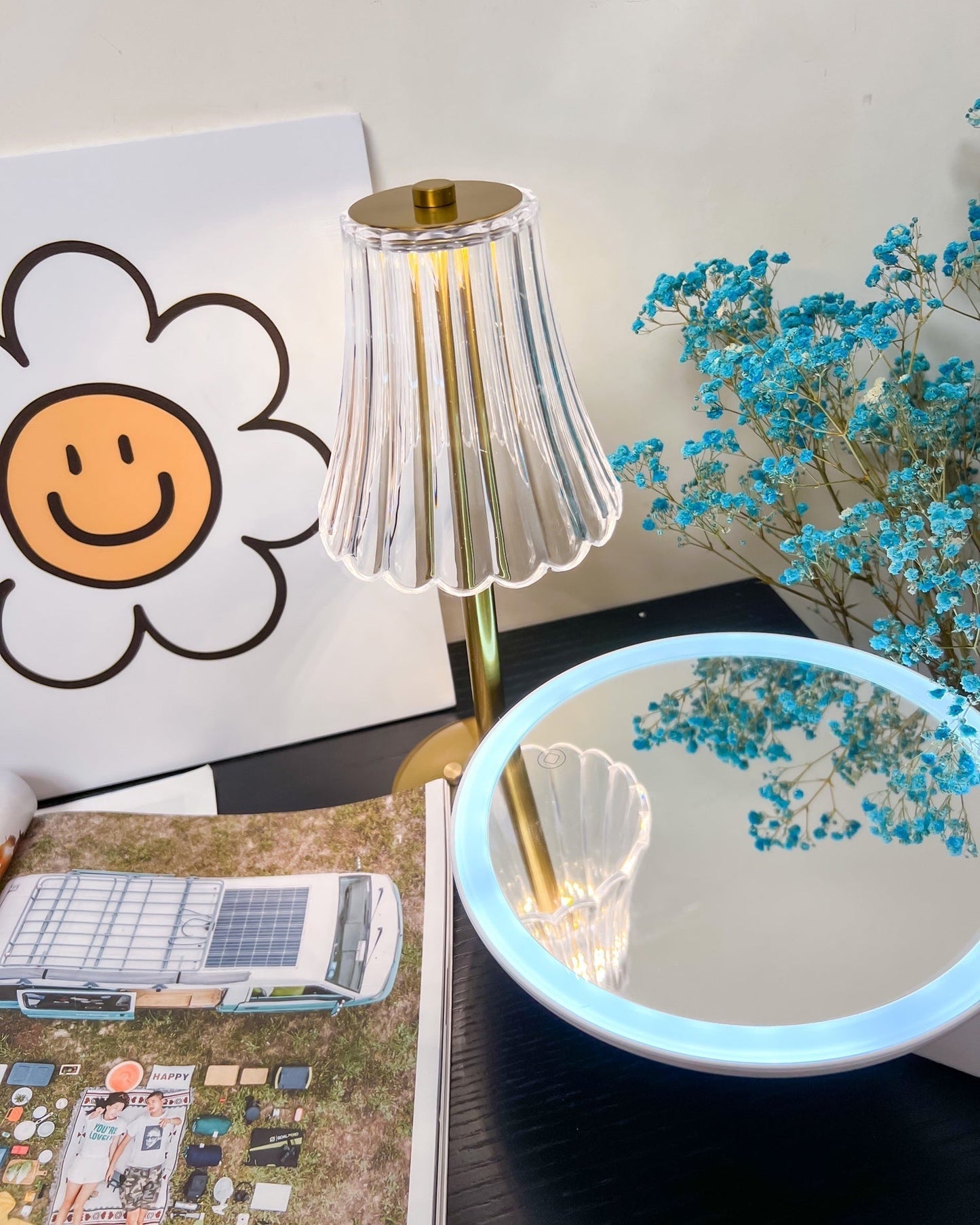 Norvo | RadiantGold – Elegant Bærbar Bordlampe