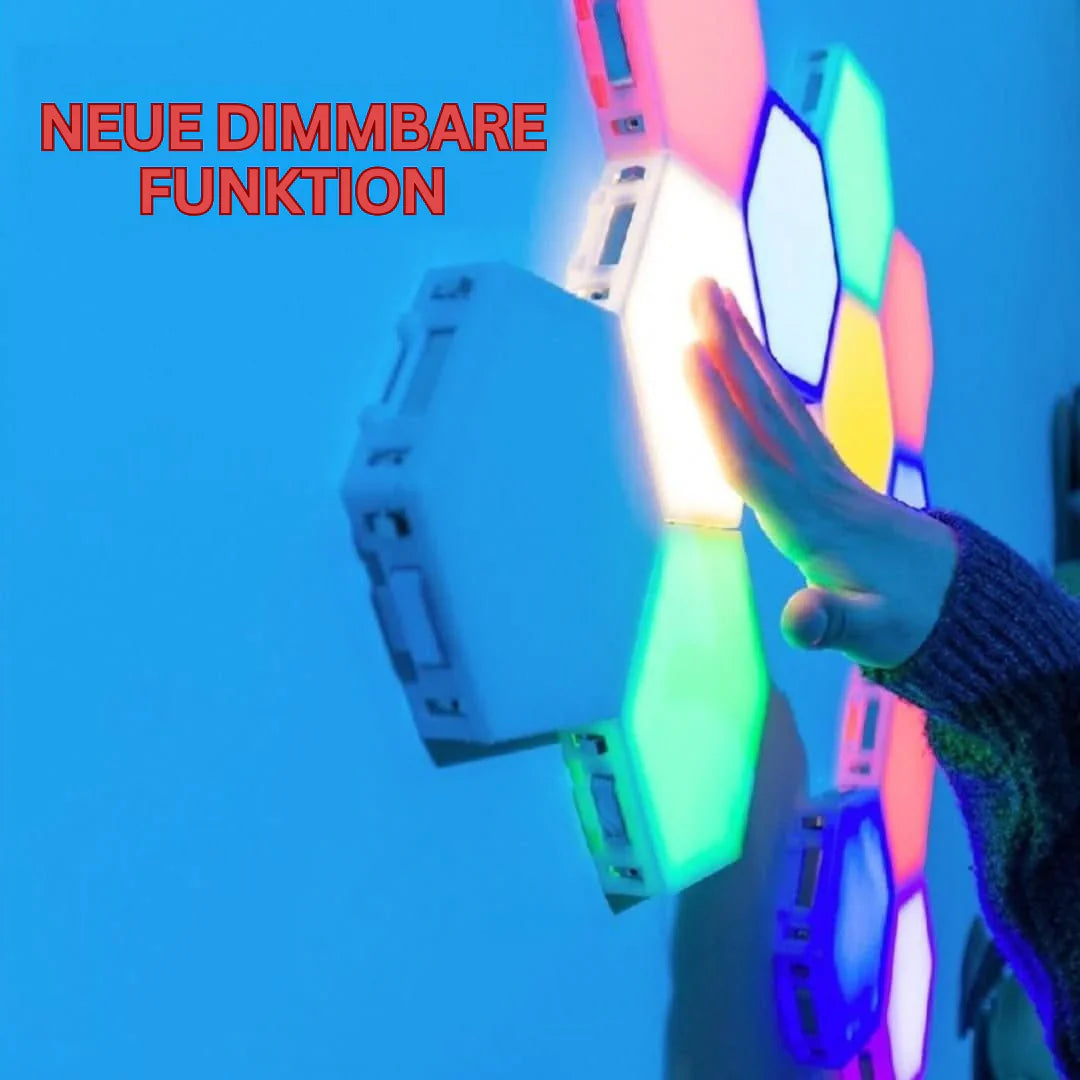 Norvo | Interaktive heksagonale LED-paneler med RGB fargekontroll og musikksynkronisering