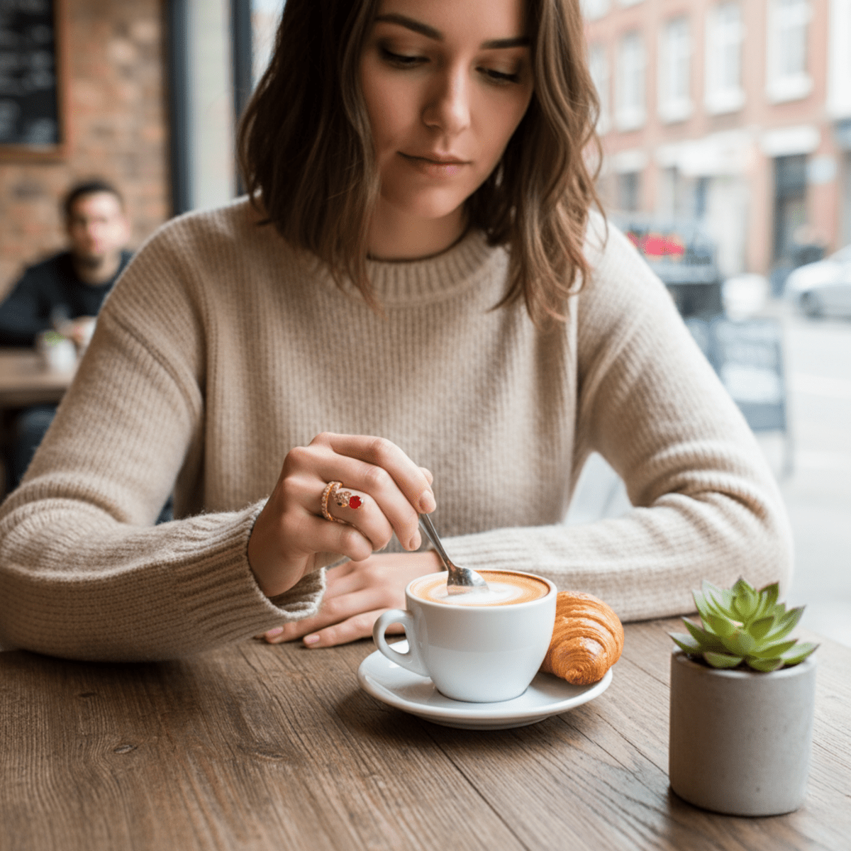 Norvo | Stål slange ring med glitrende zirkonia steiner