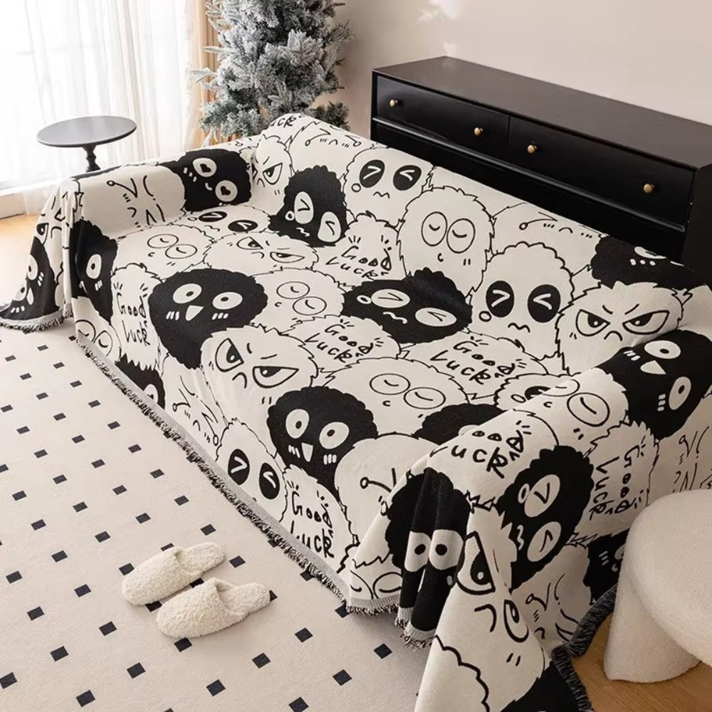 Norvo | Gremlin Cartoon Chenille Sofa Cover