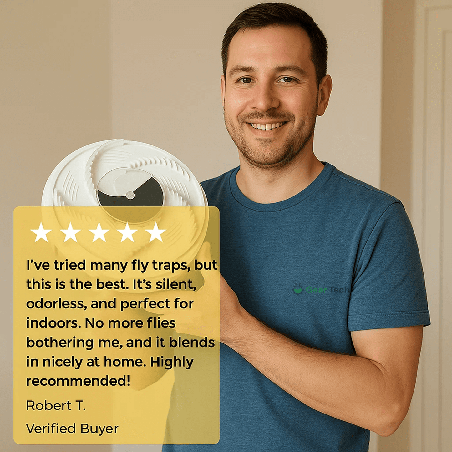 Norvo | USB Stille Fluefelle | Miljøvennlig, Ikke-giftig & Effektiv for Innendørs og Utendørs Bruk