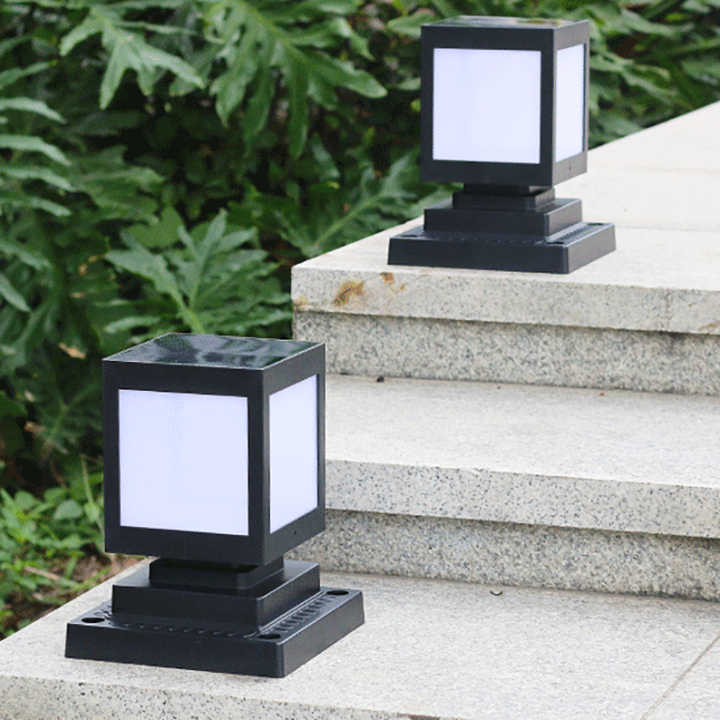 Norvo | Solar LED hage lampe i firkantet design – dekorativ utendørs belysning for stier og terrasse