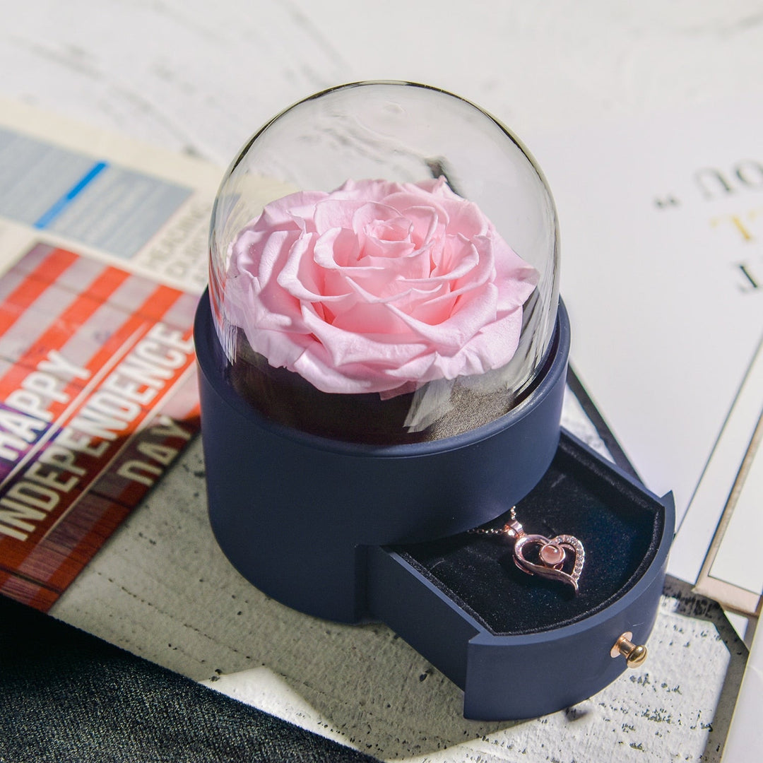 Norvo | Naturlig Evig Rose Smykkeske
