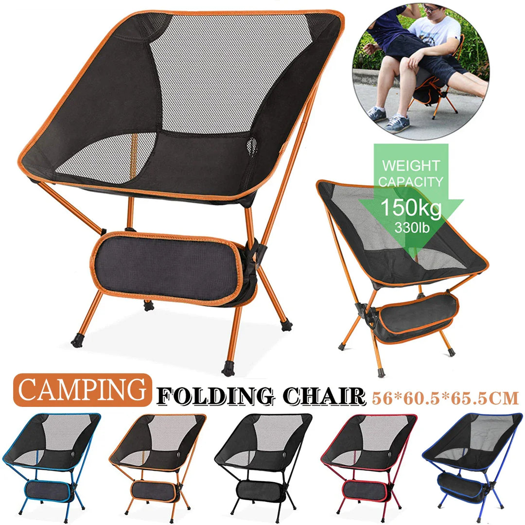 Norvo | Campingstol & strandteppe sett Flexora | Ultralett & sammenleggbar | Inkluderer sandfri piknikmatte | For strand, fotturer & fiske