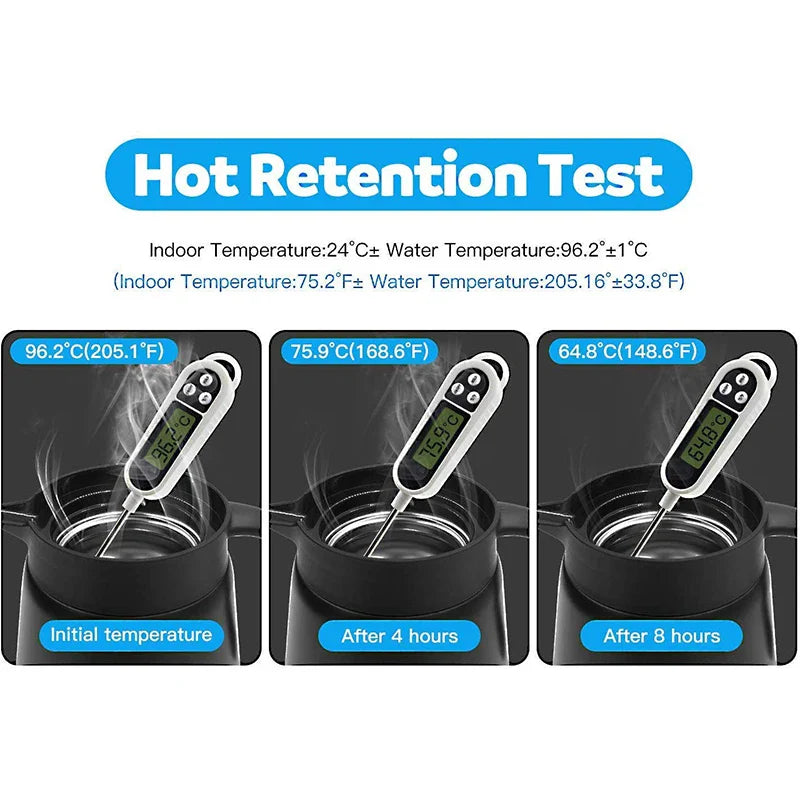 Norvo | ThermoBrew Isolert Karaffel | Rustfritt Stål 304 | Dobbelvegg & Vakuumisolert | 6t Varm / 12t Kald | 0,5 L