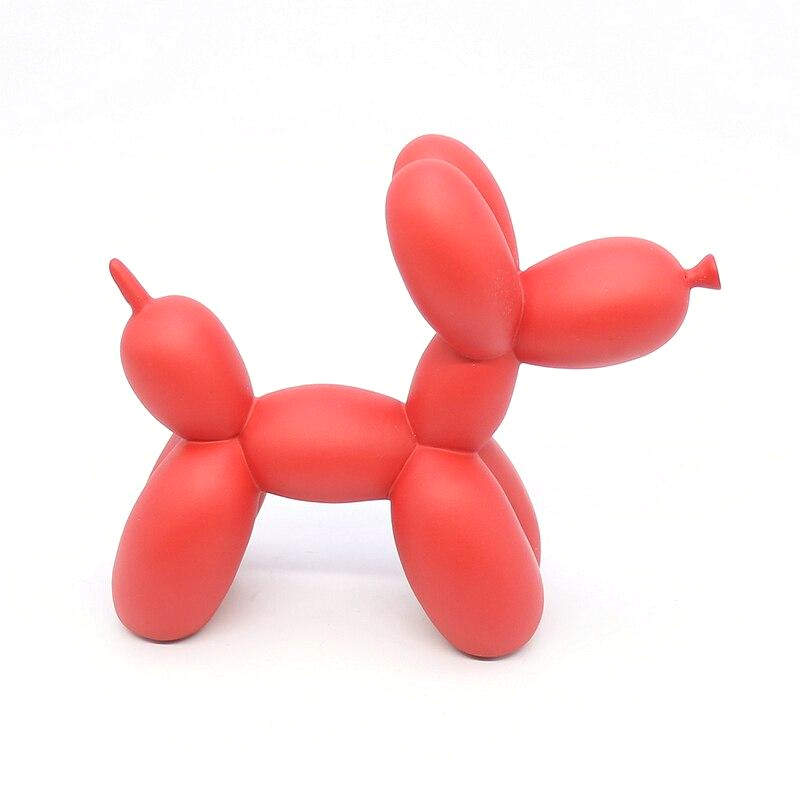 Norvo | BalloonDog Livlig Hundeskulptur | Pop-Art Dekorasjon | Moderne Hjemmetekstur | Håndlaget Statue