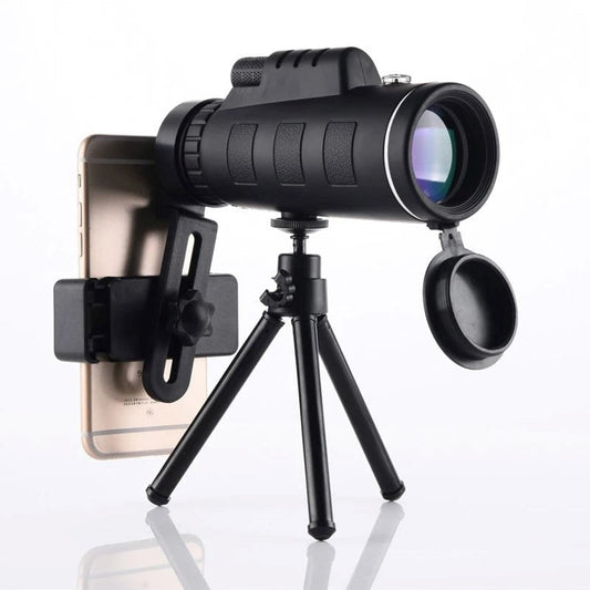 Norvo | Starscope HD Monokular – Høytytende Vanntett Teleskop med Smartphone Holder & Stativ