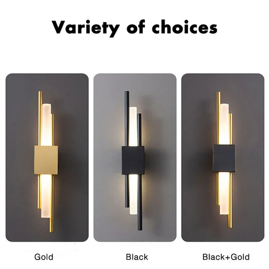 Norvo | Moderne LED Vegglampe: Innendørsbelysning for Hjem, Soverom, Nattbord, Stue, Hotell og Gangdekorasjon