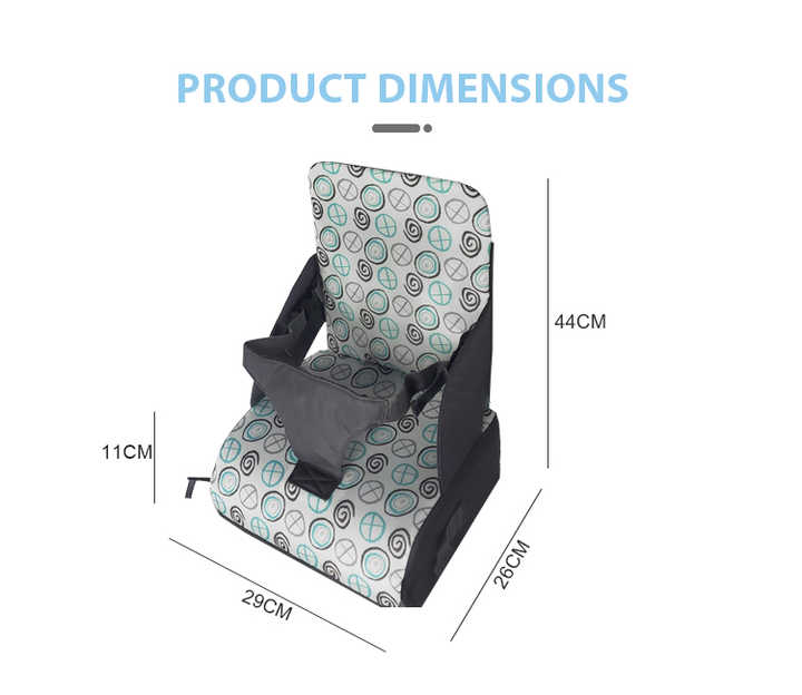 Norvo | Reise Høy Stol for Babyer – Bærbar Sete Forsterker med Stropp & Skulderveske