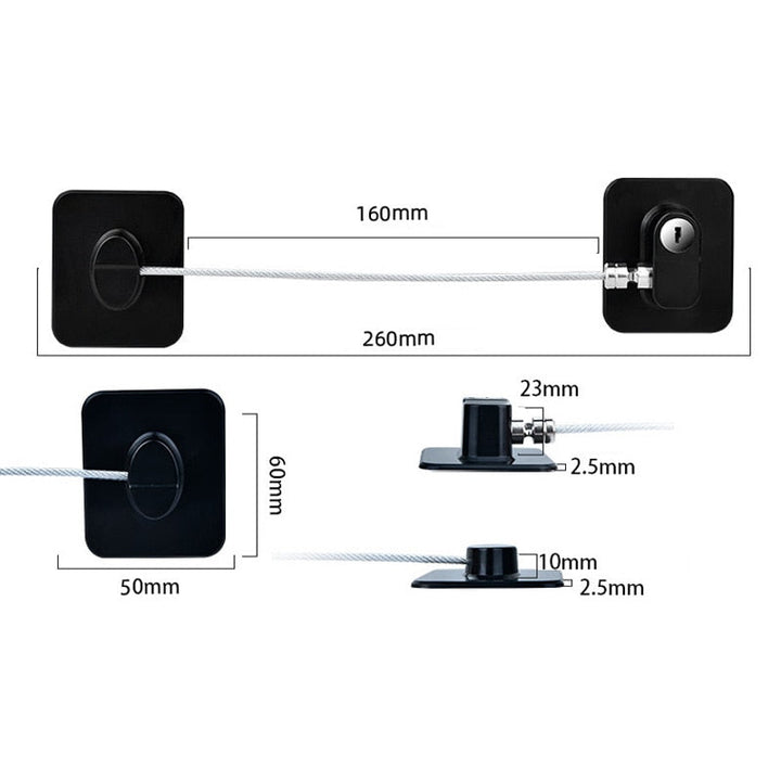 Safe Baby Secure Door Cabinet Lock | Norvo