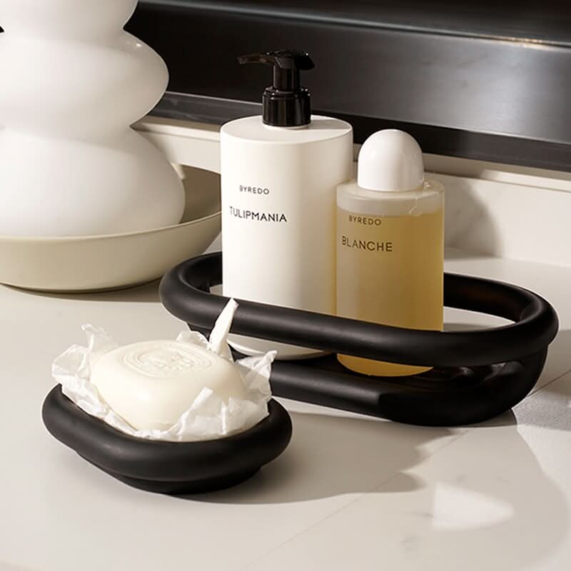 Norvo | LUXDISH – Abstrakt såpeskål og baderomshylle