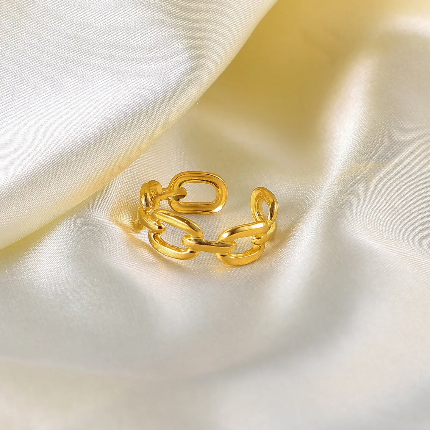 Norvo | 18k Justerbar Elegant Kjede Koblet Ring