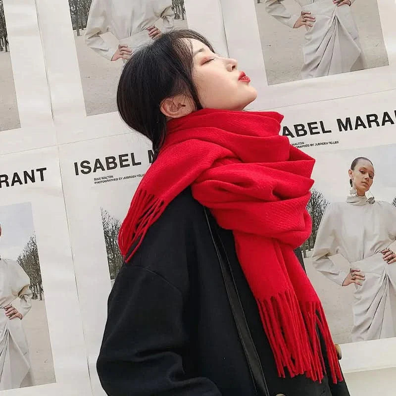 Norvo | Kvinne bomulls vinter skjerf – Myk, varm, elegant stil