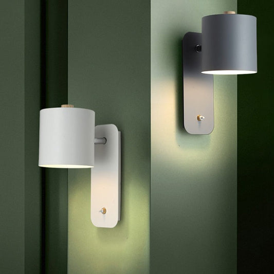 Norvo | Moderne LED Vegglamper med Bryter Innendørs Hjemmedekor Lys