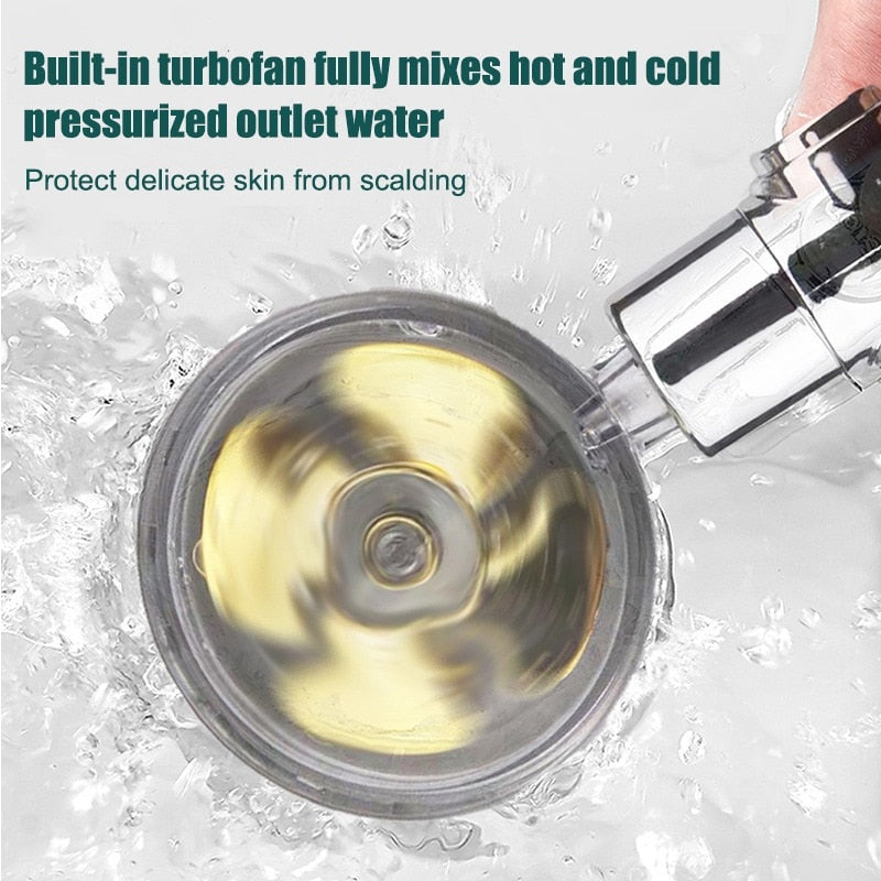 Norvo | Ober® Vannbesparende Flow 360° svingende høytrykksdusj, med luksuriøs emballasje