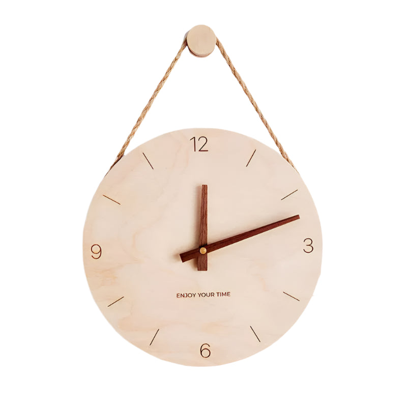 WoodHush Minimalist Veggklokke Norvo