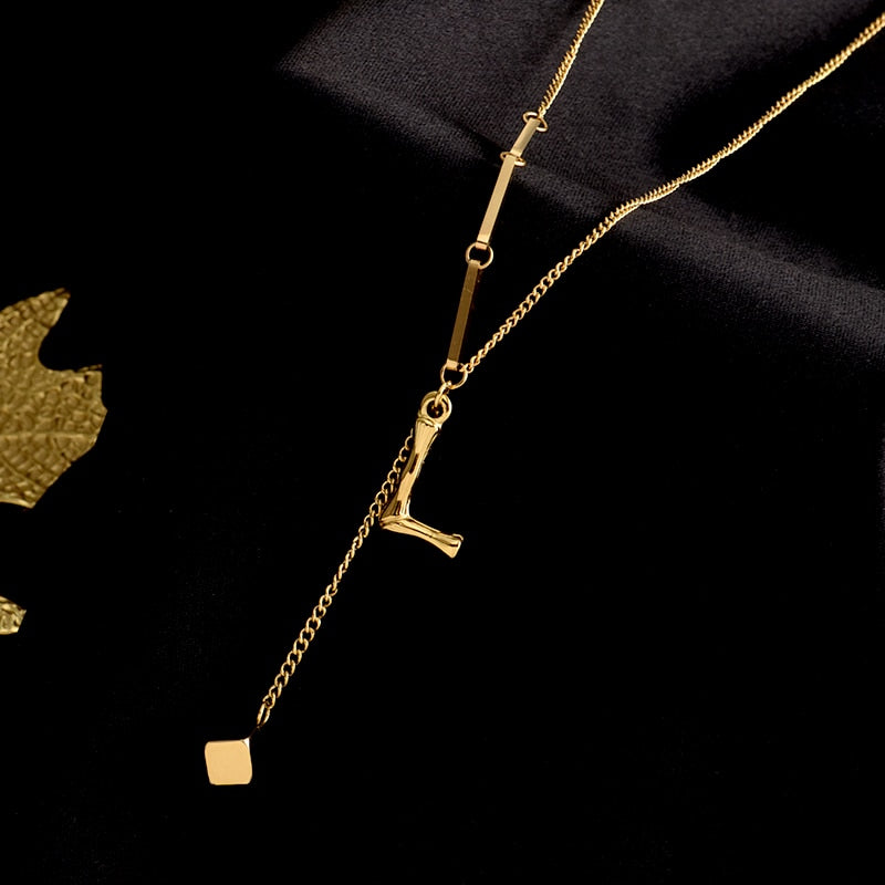 Norvo | Sjarmerende Initialer Bokstav Halskjede