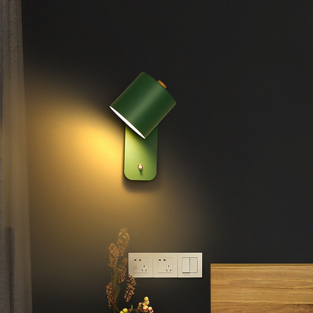 Norvo | Moderne LED Vegglamper med Bryter Innendørs Hjemmedekor Lys