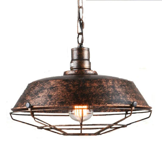 Norvo | Vintage Loft Pendelampe: Industriell Retro Jern Taklampe Krone for Stue, Restaurant, Bar, Kjøkken