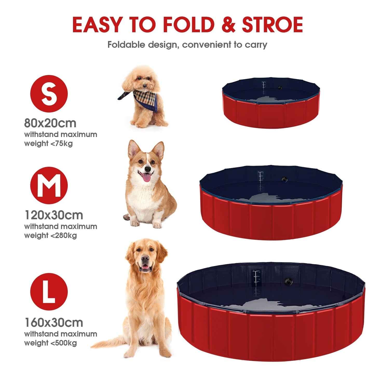 Norvo | PetPool™ Sammenleggbar basseng for dyr og barn - Ta avkjølingen med deg overalt!