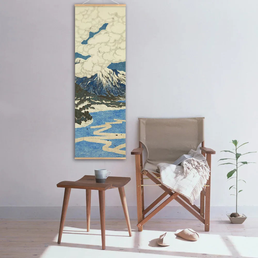 Norvo | Japansk Ou-Mi Ukiyoe Rulleskrifts Plakat Landskaps Veggkunst Bilder Stue Vintage Maleri Landhus Innredning