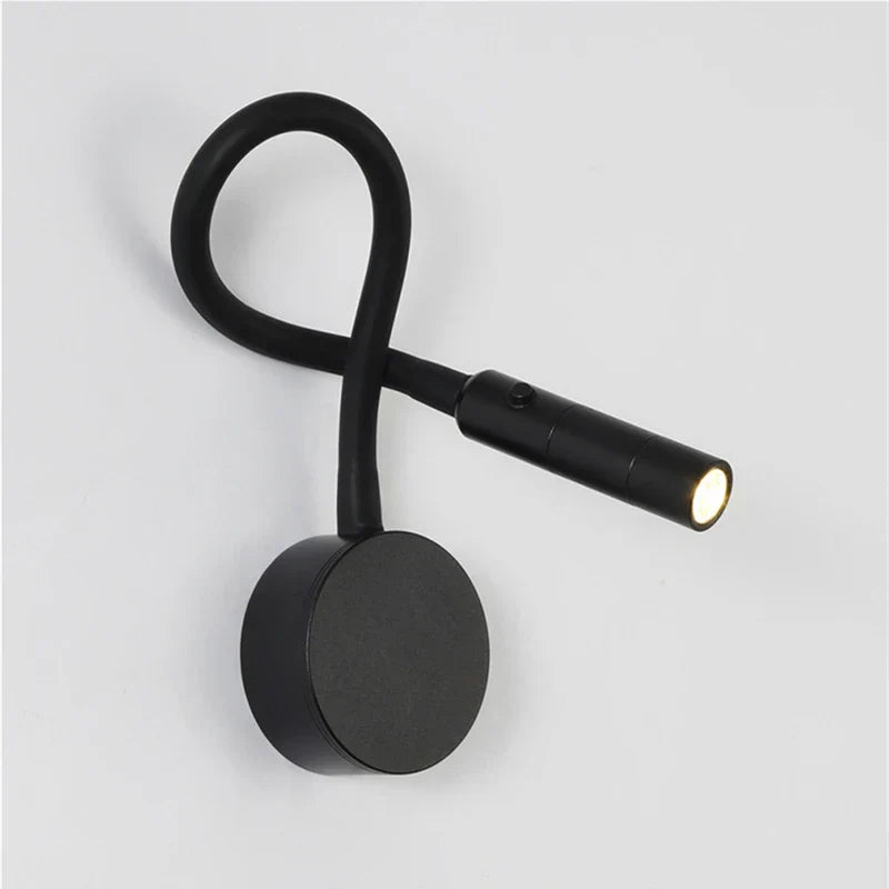 Norvo | Moderne Fleksibel LED Leselampe med Bryter for Soverom og Studie - 1W/3W