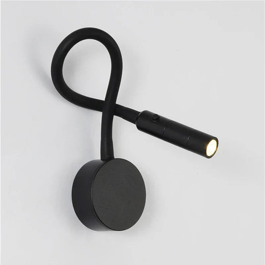 Norvo | Moderne Fleksibel LED Leselampe med Bryter for Soverom og Studie - 1W/3W