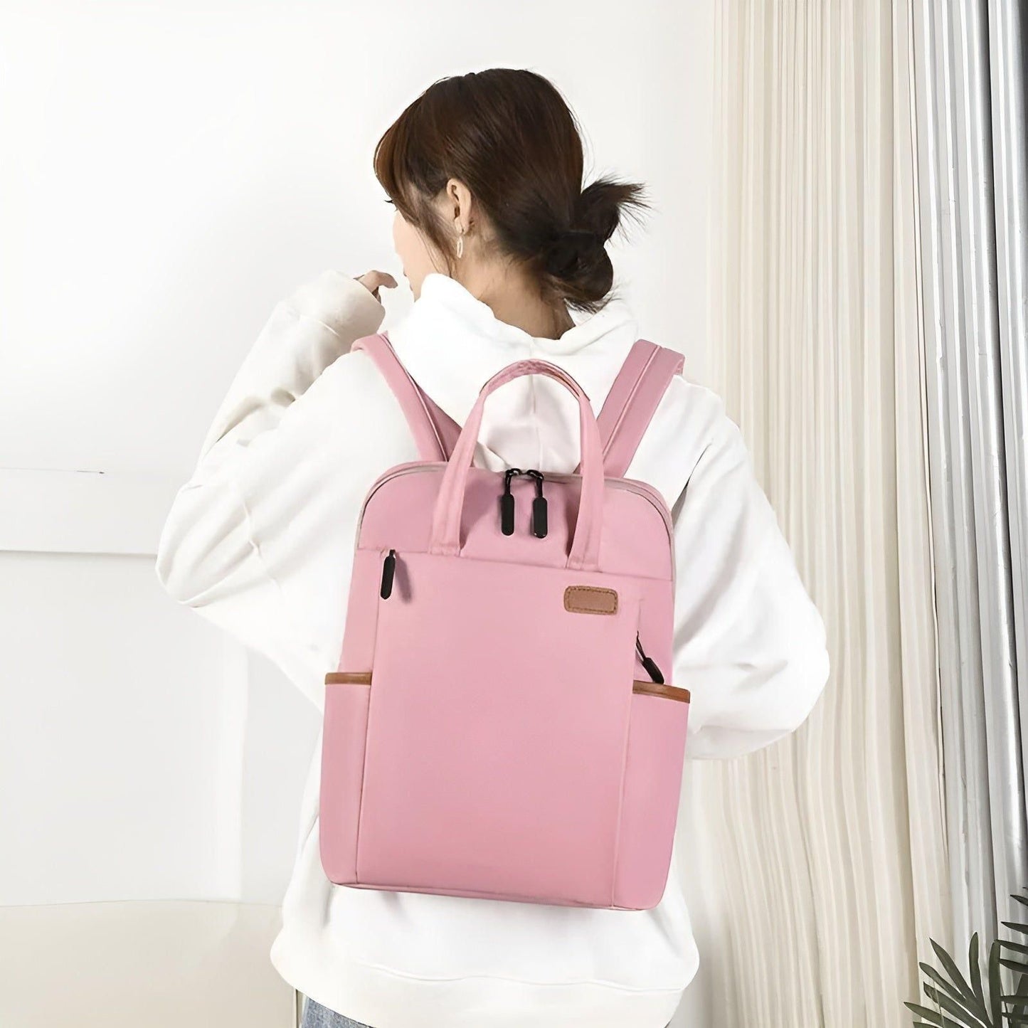 Norvo | Valvera Kvinners Ryggsekk med Tyverisikring | Vannavstøtende & Allsidig å Bruke | I 4 Farger