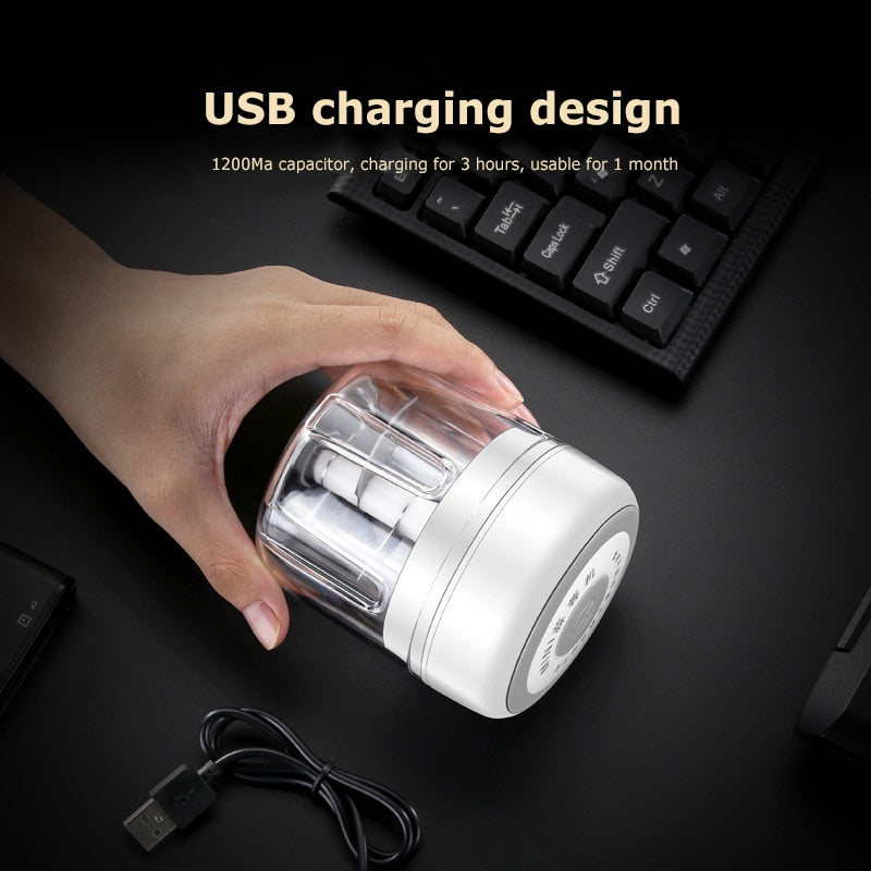 Norvo | MiniChop Elektrisk Hakkemaskin – 150ml – USB ladbar – Kompakt & Kraftig